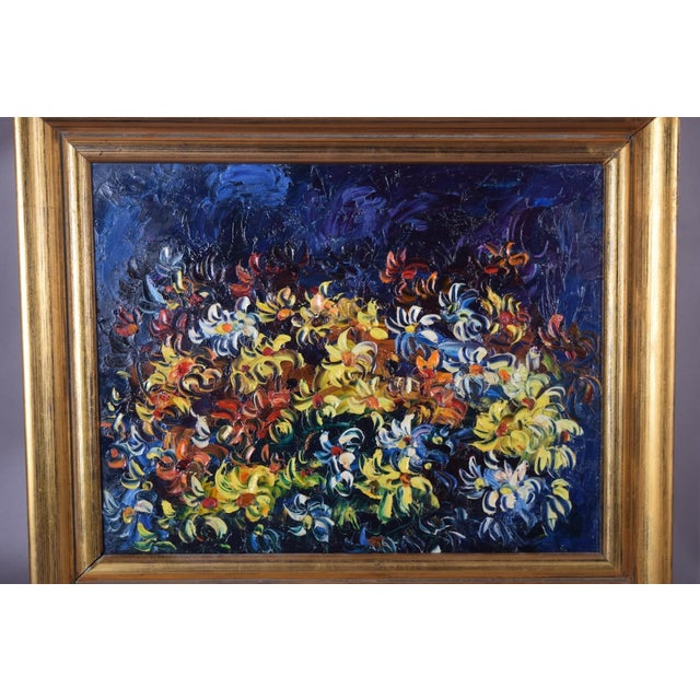 Floral Still Life, 1950s, Oil on Canvas, Framed For Sale - Image 6 of 9