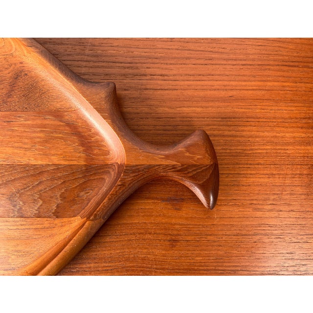 Mid-Century Modern Danish Fish Shaped Teak Plate Bowl from Digsmed, 1960s For Sale - Image 6 of 18