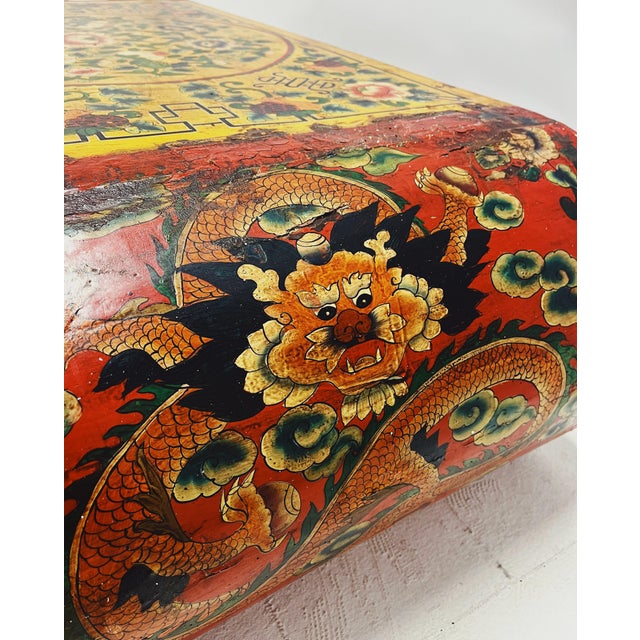 Tibetan Coffee Table, 1980s For Sale - Image 10 of 11