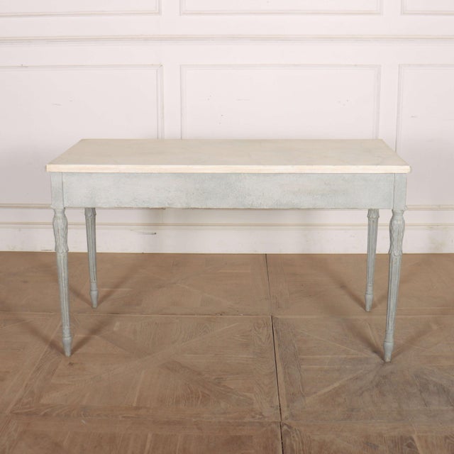 Swedish Painted Writing Table, 1890s For Sale - Image 12 of 13