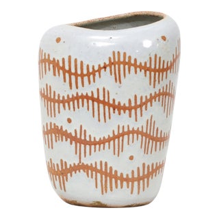 Glazed Stoneware Vase, 1960s For Sale