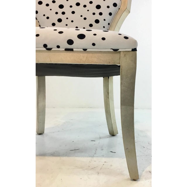 Currey & Company Currey & Co. Modern Black and White Garbo Side Chair For Sale - Image 4 of 7