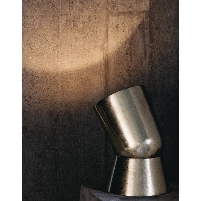 Studio Henry Wilson Polished Cast Bronze Spot Light Table Lamp For Sale - Image 12 of 17
