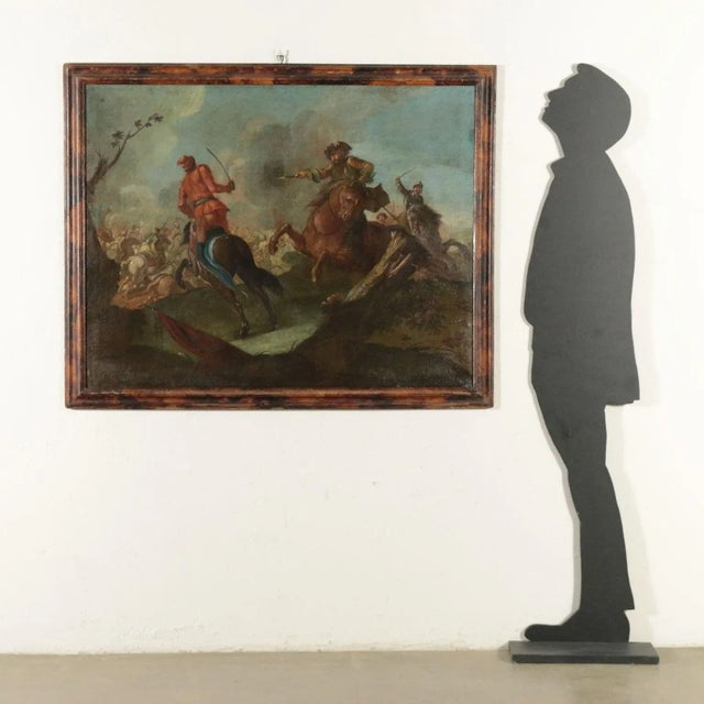 Oil on canvas. Mittel-European School. There is a No.S monogram on the back and numbers probably from an inventory. The...