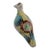 1950s Vintage Mexican Tonala Pottery Hand Painted Bird For Sale