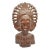 Vintage Hand Carved Wooden Bali Dancer Bust Sculpture For Sale