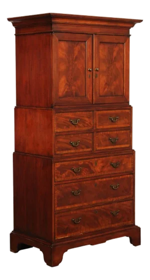 Baker Milling Road Georgian Style Mahogany Triple Chest