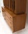 Wood Walnut mid century modern two-part hutch credenza display cabinet glass doors For Sale - Image 7 of 16