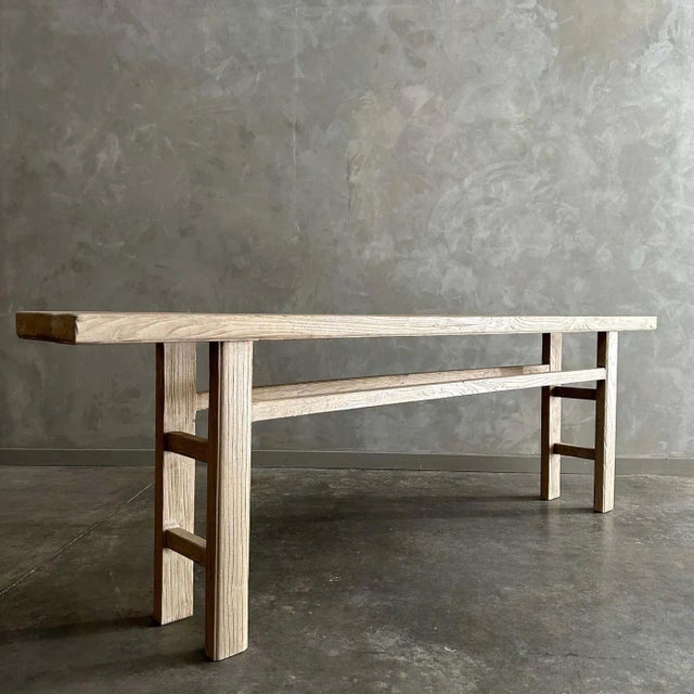 Reclaimed Elm Wood Console Table Made from Vintage reclaimed elm wood. Beautiful antique patina, these are solid and...