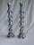 Mexican Vintage Large English Traditional Barley Twist Silver Tone Candlesticks, a Pair For Sale - Image 3 of 11