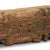 A striking coat rack born from architectural heritage. This carved wooden fragment, salvaged from a mid-20th century Tamil...
