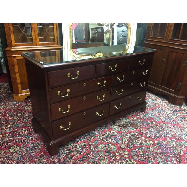 Brown Vintage Mahogany Dresser, Lexington Furniture For Sale - Image 8 of 11