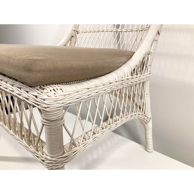 Late 20th Century Water Mill Garden Side Chair by McGuire of San Francisco For Sale - Image 5 of 7