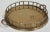 Mid 20th Century Vintage Round Brass Faux Bamboo Gallery Tray For Sale - Image 5 of 7