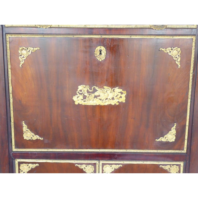 19th Century French Empire Escritoire For Sale - Image 4 of 14
