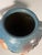 1940s Vintage Roseville Pottery Blue Magnolia Vase Two-Handled Large 18.5"h For Sale - Image 4 of 9