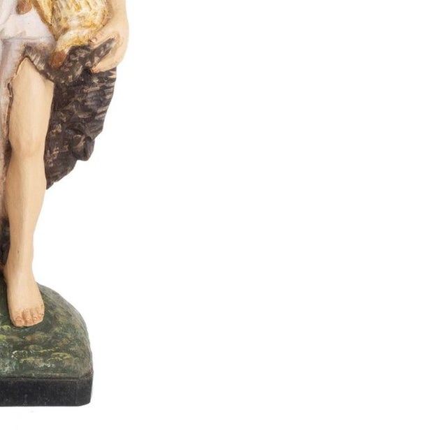 Religious Artist, Saint John the Baptist, 19th Century, Wood For Sale - Image 5 of 6