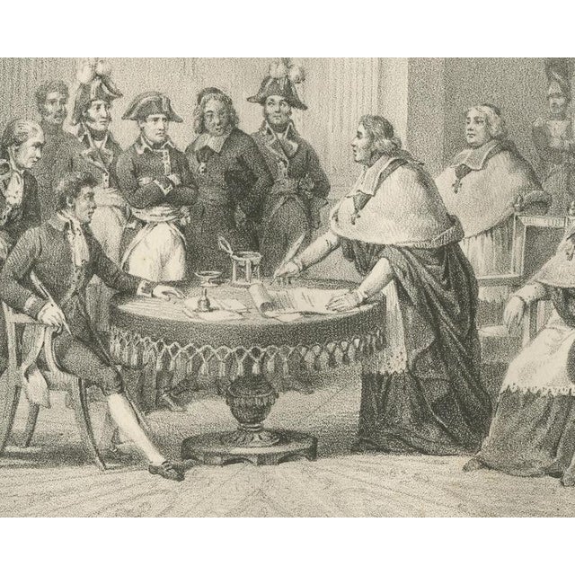 19th Century Madou, The Concordat, the First Consul and Prelates, 1827, Lithograph For Sale - Image 5 of 9