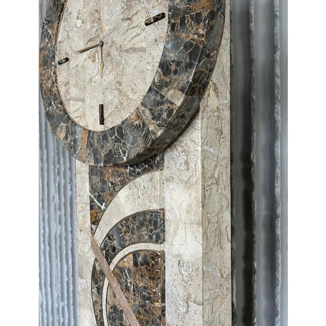 Art Deco Revival Marble Grandfather Clock from Maitland-Smith, 1990s For Sale - Image 4 of 12