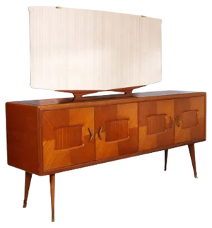 Mid-Century Italian Walnut & Rosewood Sideboard, 1940s