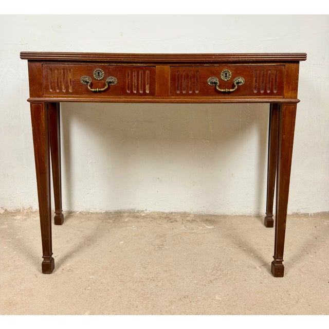 1980s Spanish Console Table with Two Drawers, 1980s For Sale - Image 5 of 11