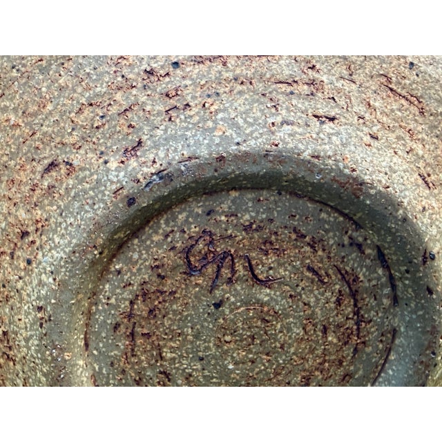 Organic Mixed Media Studio Pottery Decor Sculpture With Faux Fiddlehead Ferns For Sale - Image 10 of 12