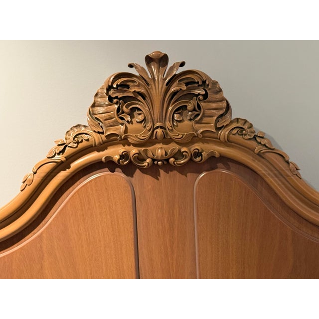 Brown Chloe Farmhouse Reclaimed Bed Frame King For Sale - Image 8 of 13