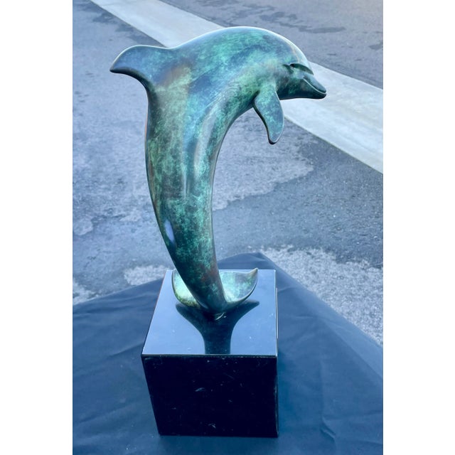 1980s Dolphin Sculpture by John Jagger For Sale - Image 4 of 5