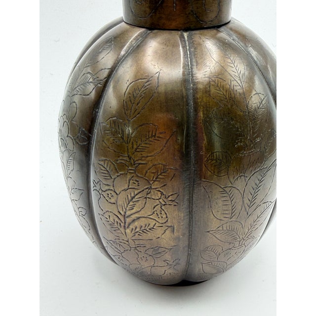 Antique Chinese Copper Tea Caddy For Sale In Chicago - Image 6 of 12