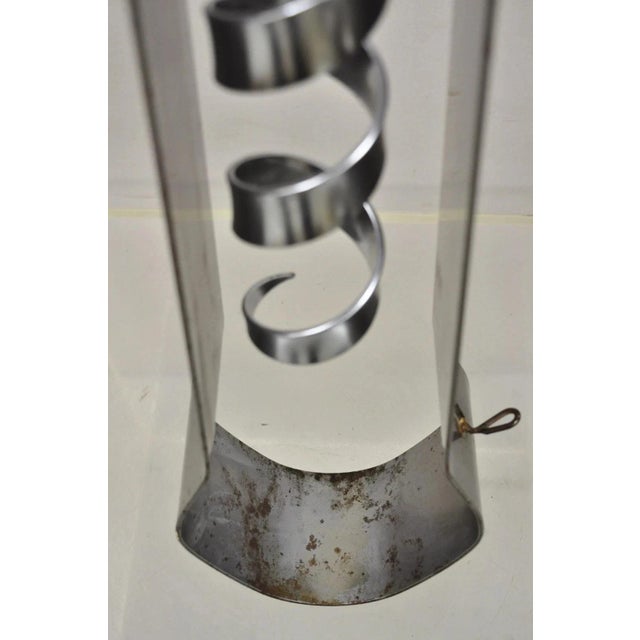 Silver Large Vintage 48" Curtis Jere MCM Corkscrew Bottle Opener Pop Art Wall Sculpture For Sale - Image 8 of 12