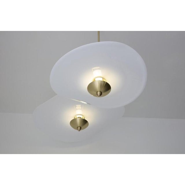 Curve Echappée Glass Pendant Lamp by Jennifer Midoz For Sale - Image 10 of 12