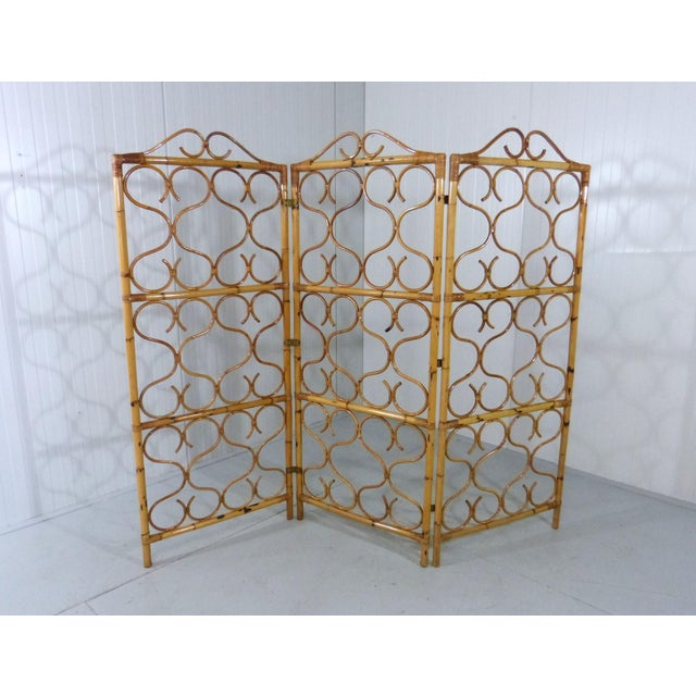 Rattan Room Divider, Italy, 1960s For Sale - Image 12 of 12