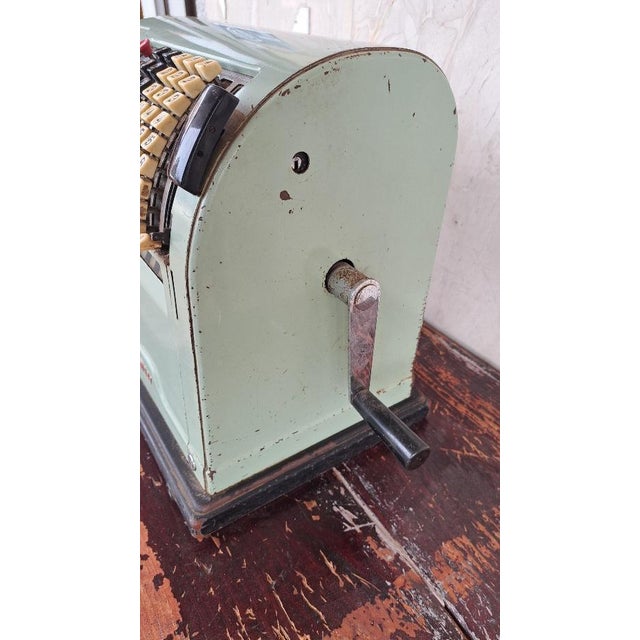 Industrial Vintage Mechanical Cash Register from RIV, 1950s For Sale - Image 3 of 8