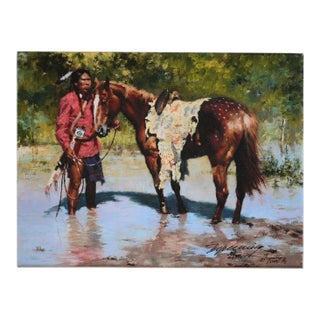 Howard Terpning "Deeds of His Father" Limited Edition Giclée on Canvas (81/395) For Sale