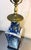 1940s 1940s Blue & White Hand-Painted Asian Ceramic Lamp For Sale - Image 5 of 6