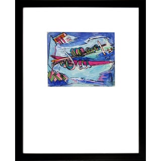 Rolph Scarlett, Untitled (Original Framed Watercolor on Paper), 1947 For Sale