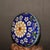 1980s Vintage Chinese Cloisonné Enamel Floral Round Trinket Box - Blue Ground With Peony & Butterflies For Sale - Image 5 of 9
