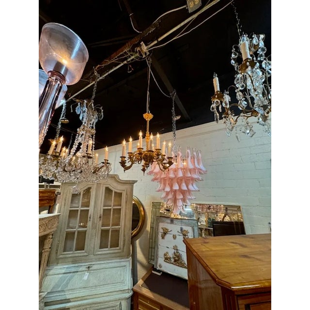 Traditional 19th Century French Gilt Bronze Chandelier With 12 Lights For Sale - Image 3 of 7