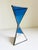 1970s 1970s Cobalt Stained Glass Hourglass For Sale - Image 5 of 6