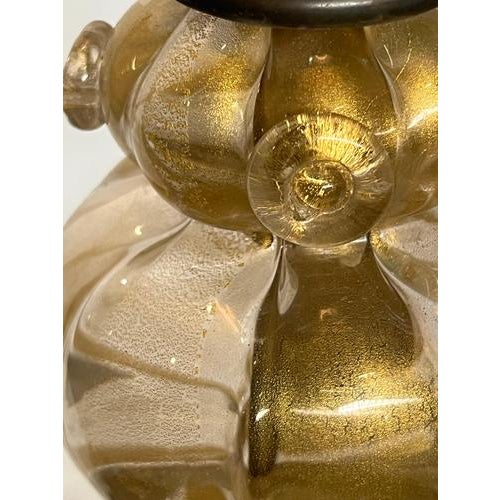 Vintage Floor Lamp in Precious Gold Murano Glass, 1960 For Sale - Image 13 of 18