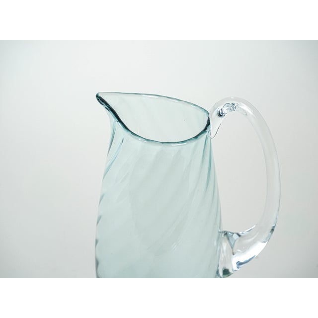 Italian Glass Jug, 1970s For Sale - Image 6 of 8