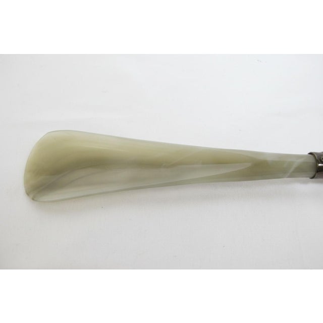 Vintage Deer Stag Antler Handle Wood Natural Ox Horn Shoehorn Stick For Sale In Portland, OR - Image 6 of 6