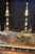 Vintage ornate hand-made brass fireplace fender and brass andirons. Beautiful details and bright polished brass finish. In...