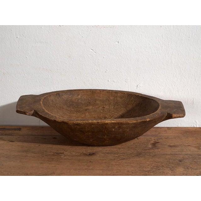 Small Antique Wooden Bowl For Sale - Image 4 of 8