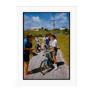 A Bike Trip in Bermuda 1960 by Toni Frissell White Framed For Sale