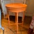 Orange Lacquered Faux Bamboo Table For Sale - Image 8 of 8