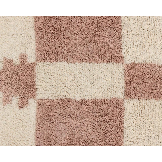 Textile Hand-Knotted Wool Rug by Azele Studio For Sale - Image 7 of 11