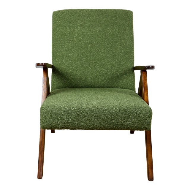 Vintage B-310 Var Armchair in Green Boucle, 1970s For Sale