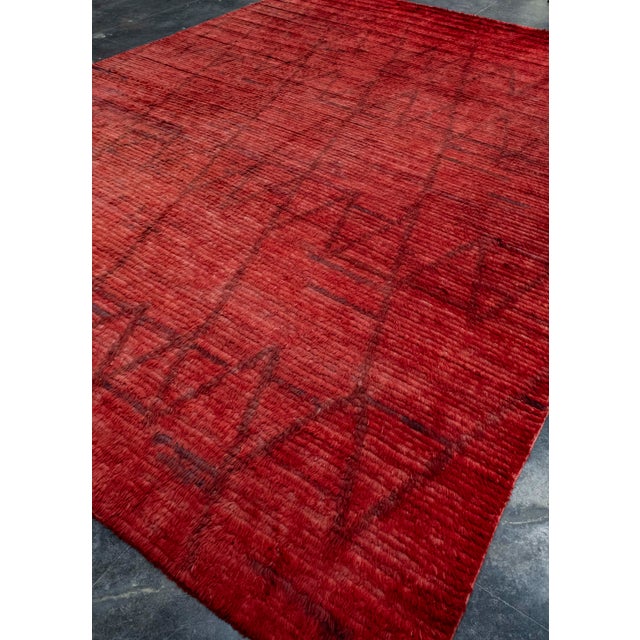 Turkish Turkish Tulu Handmade Rug 9'11" x 13'10" #18545 For Sale - Image 3 of 8