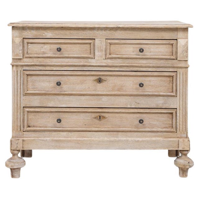 1900s French Oak Chest Of Drawers For Sale - Image 15 of 18